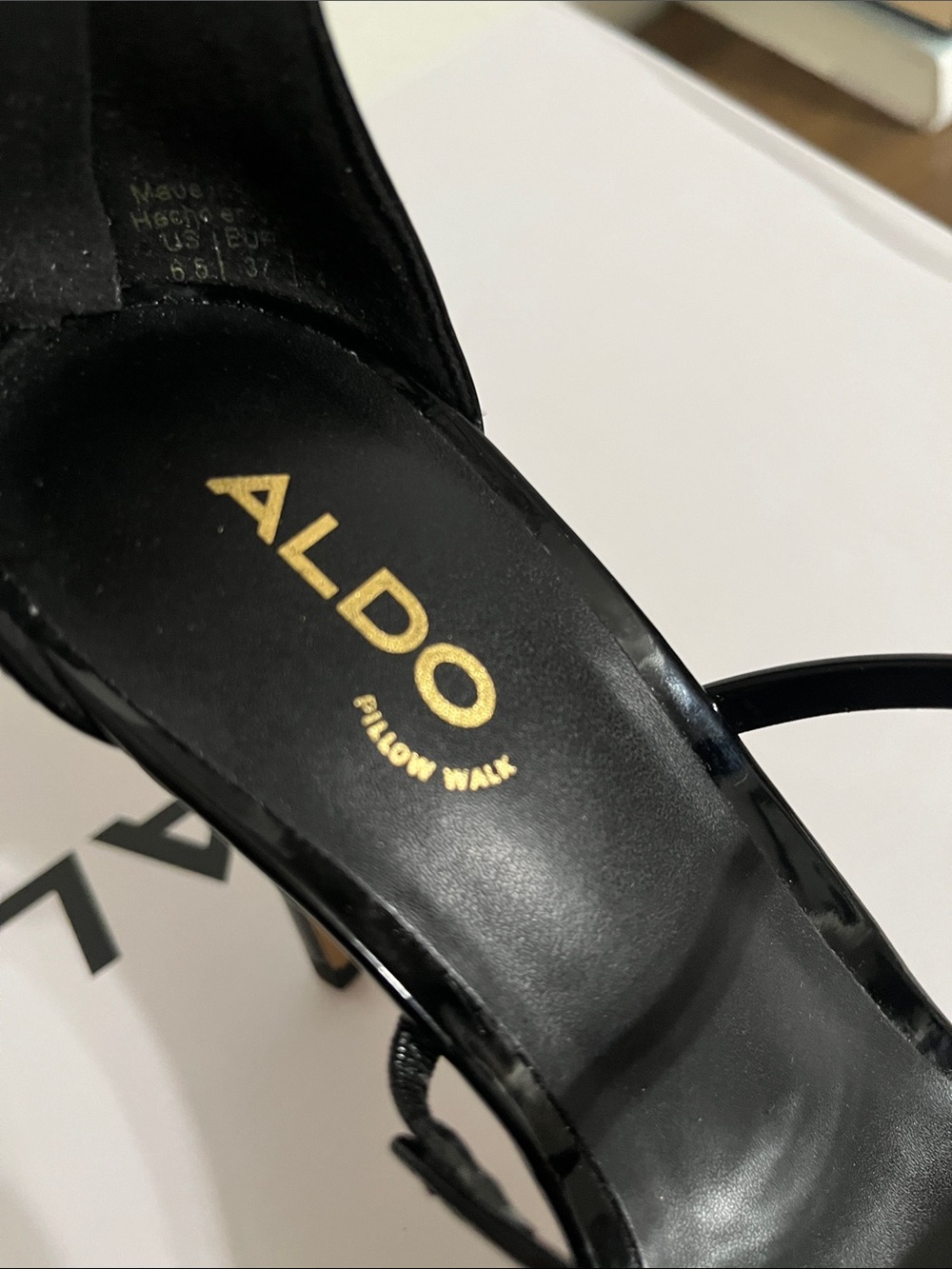 ALDO Amylynn Black Strappy Heels - Picture 10 of 11